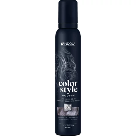 INDOLA Color Style Mousse Anthracite színezőhab, 200 ml