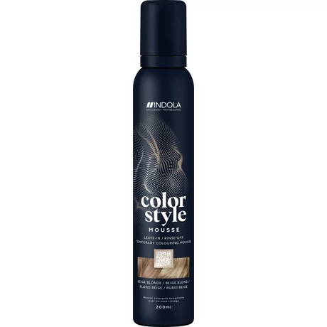 INDOLA Color Style Mousse Beige Blonde színezőhab, 200 ml