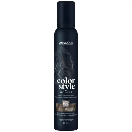 Indola CSM Sötét hamuszürke színező hab 200 ml Dark Ash