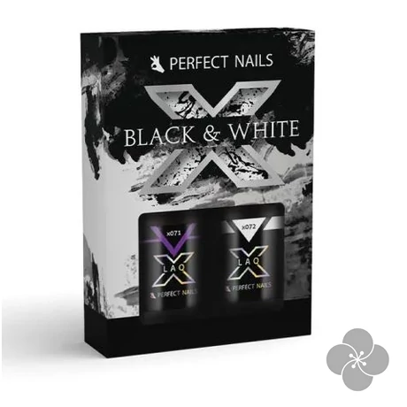 LacGel LaQ X - Black & White Gél Lakk Szett
