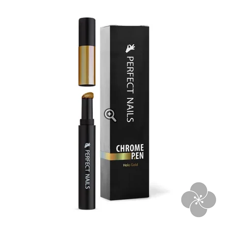 PN - Chrome Pen - Krómpor Körömdíszítő Toll - Holo Arany