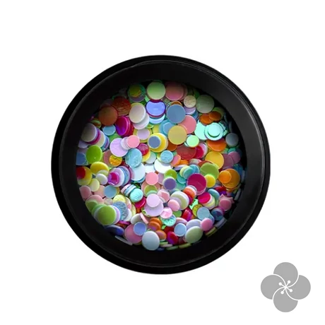 PN - 3D Körömdíszítő Konfetti - Colorful
