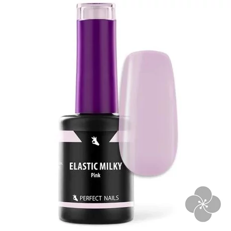Elastic Base Gel - Milky Pink - Ecsetes Műkörömépítő Zselé 8ml