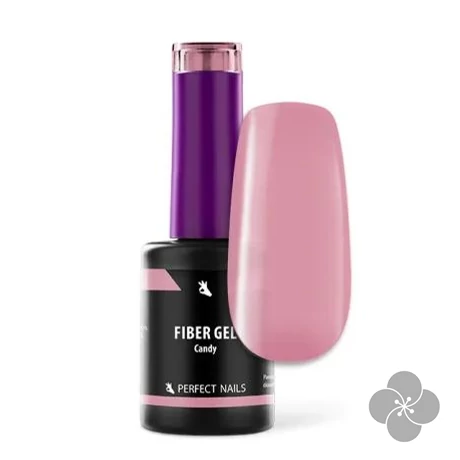 Fiber Gel Vitamin - Üvegszálas Erősített Gél Lakk Alap 8ml - Candy