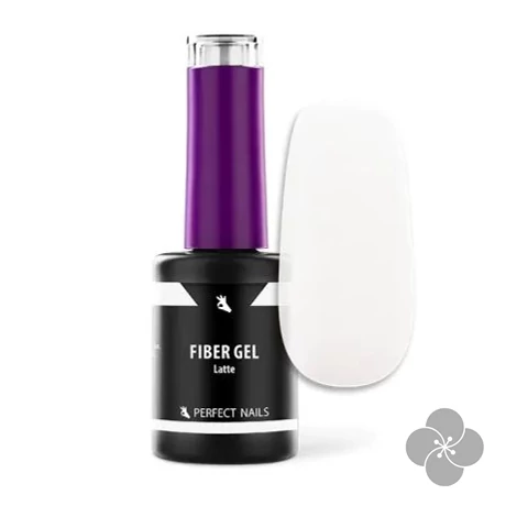 Fiber Gel Vitamin - Üvegszálas Erősített Gél Lakk Alap 8ml - Latte