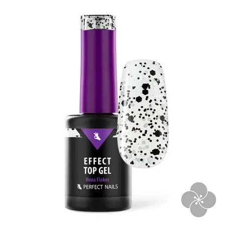 PN - Flakes Effect Fényzselé - Hexa Flakes **
