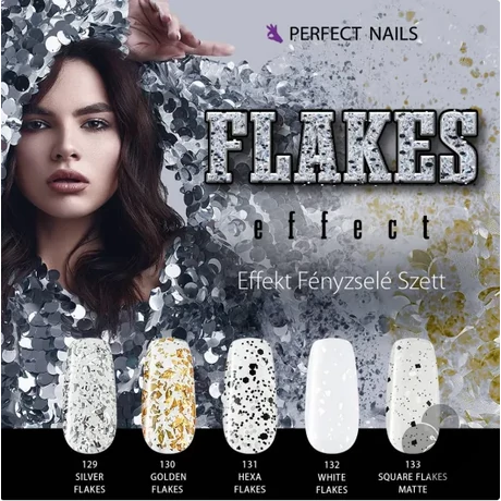 PN - Flakes Effect Fényzselé és Fedőzselé Kollekció **
