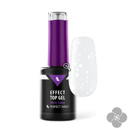 PN - Flakes Effect Fényzselé - White Flakes **