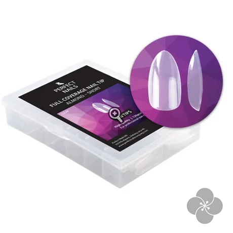 PN - Full Coverage Gel Tip - Zselés Műköröm Tip Készlet - Almond Short