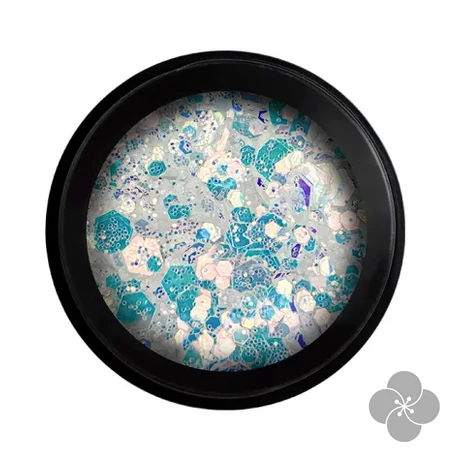 PN - Körömdíszítő Glitter - Multisize - Miracle #2