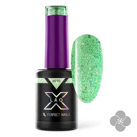 LacGel LaQ X Gél Lakk 8ml - Green X070 - Sparkle