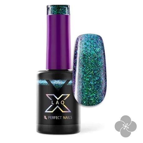 LacGel LaQ X Gél Lakk 8ml - Green Sky X095 - Galaxy