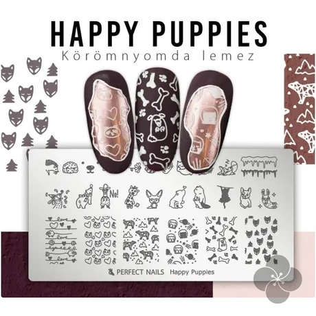 PN - Körömnyomda Lemez - Happy Puppies