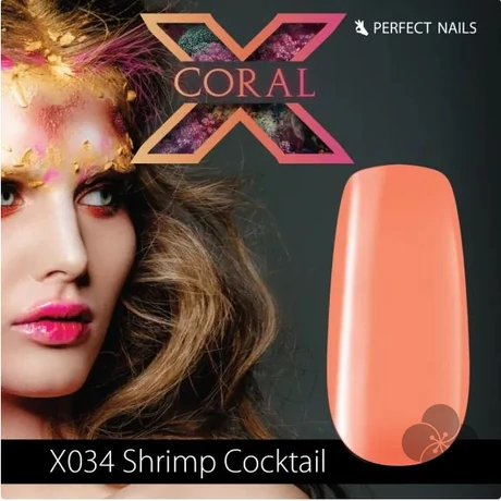LacGel LaQ X Gél Lakk 8ml - Shrimp Cocktail X034 - Coral