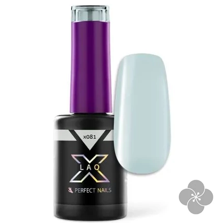 LacGel LaQ X Gél Lakk 8ml - Whisper Blue X081 - Porcelain