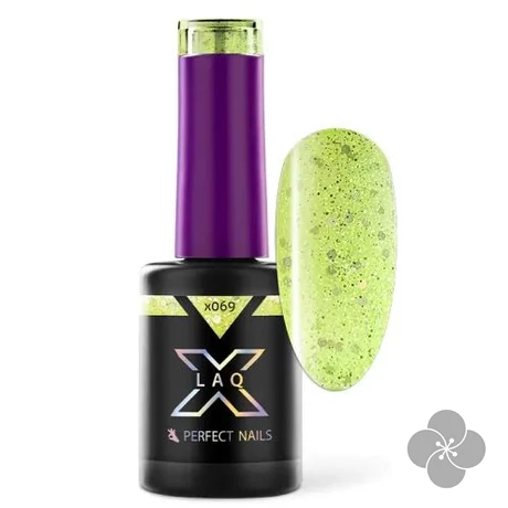 LacGel LaQ X Gél Lakk 8ml - Yellow X069 - Sparkle