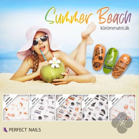 Körömmatrica Beach - Arany/Fekete