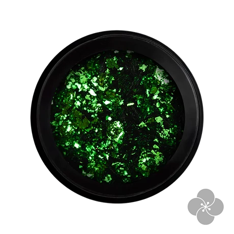 PN - Metal Chrome Flakes - zöld (Sugar Pine)