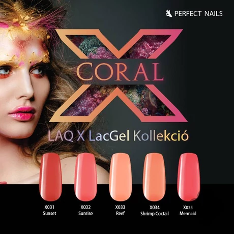 LacGel LaQ X - Coral Gél Lakk Szett
