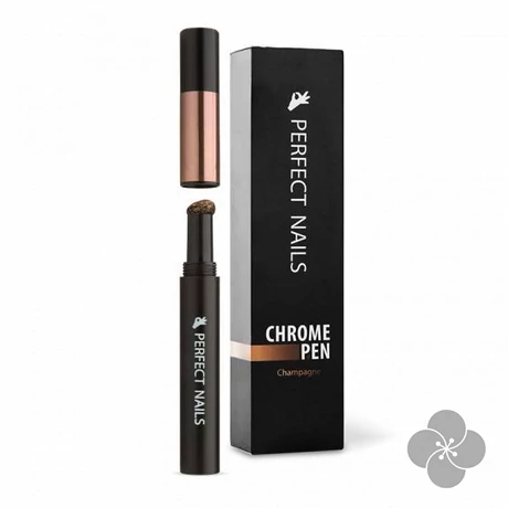 Chrome Pen - Krómpor Körömdíszítő Toll - Pezsgő