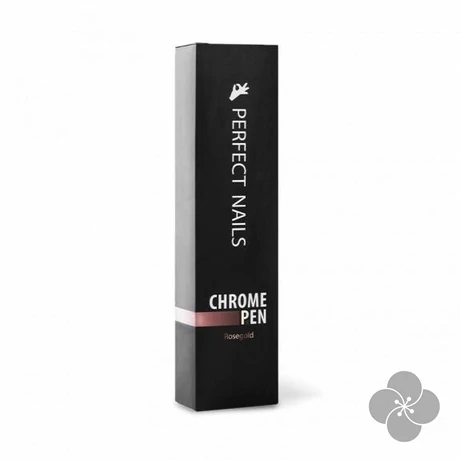 Chrome Pen - Krómpor Körömdíszítő Toll - Rosegold