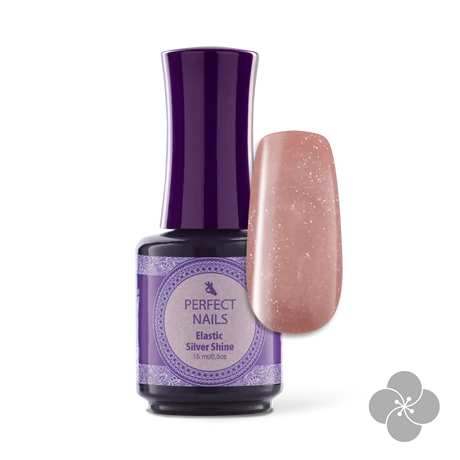 PN - Elastic Gel Galmour Ecsetes körömágyhosszabító zselé 15ml - Silver Shine