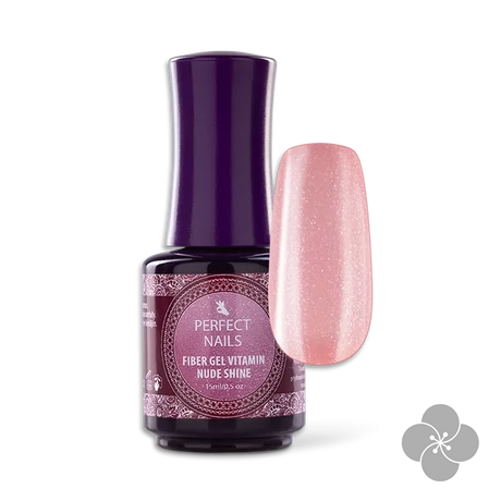 PN - Fiber Gel Vitamin - üvegszálas alapzselé 15ml - Nude Shine