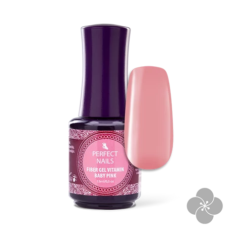 PN - Fiber Gel Vitamin - üvegszálas alapzselé 15ml - Baby Pink