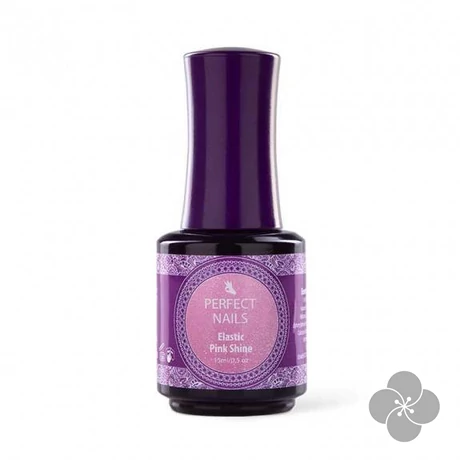 PN - Elastic Gel Glamour - Ecsetes Körömágyhosszabbító Zselé - 15ml - Pink Shine