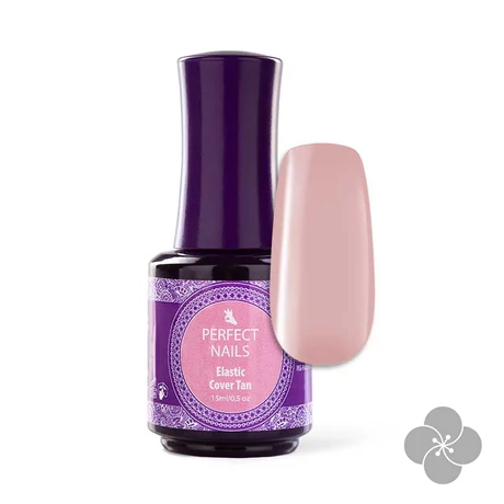 PN - Elastic Cover Gel - Ecsetes Műkörömépítő Zselé 15ml - Tan - French Cover