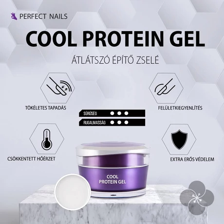 PN - Cool Protein Gel - Átlátszó Műkörömépítő Zselé 15g