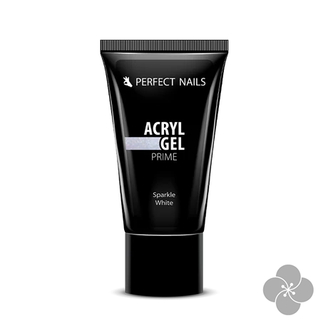 PN - Csillámos AcrylGel Prime - Tubusos Akril Gél 15g - Sparkle White