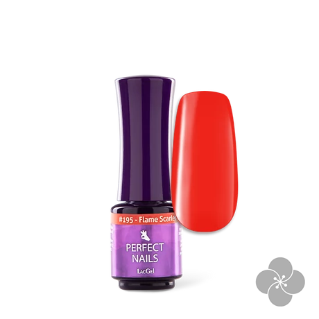 PN - LacGel 4ml #195 - Flame Scarlet - Summer Dress Code