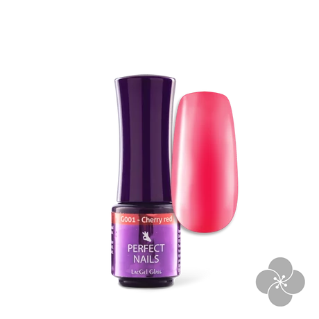 PN - LacGel Glass 4ml #001 Cherry Red - Vitrage