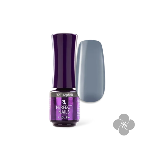 PN - LacGel Plus +063 Gél Lakk 4ml - Asphalt - 5 Shades of Gray **