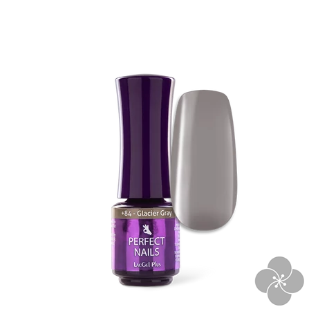 PN - LacGel Plus +084 Gél Lakk 4ml - Glacier Gray - 5 Shades of Gray **