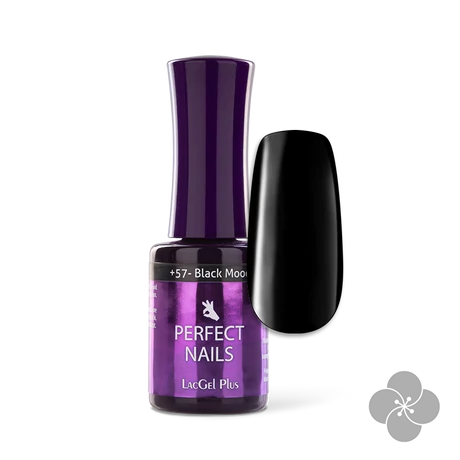 PN - LacGel Plus +057 Gél Lakk 8ml - Black Mood - 5 Shades of Gray **