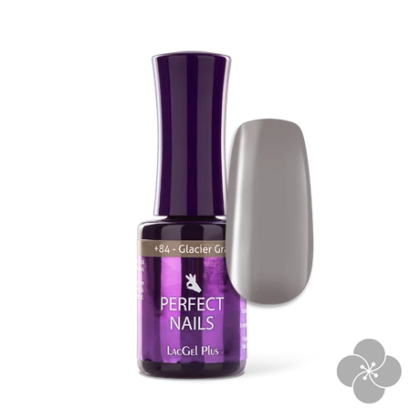 PN - LacGel Plus +084 Gél Lakk 8ml - Glacier Gray - 5 Shades of Gray **