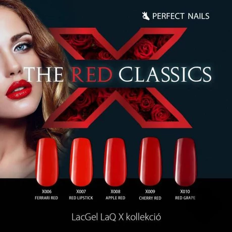 PN - LacGel LaQ X Gél Lakk 8ml - Cherry Red X009 - The Red Classics