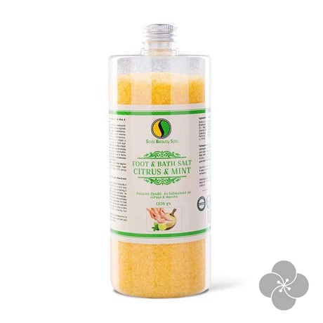 Frissítő fürdő-és lábáztató só citrus & menta - 1320g