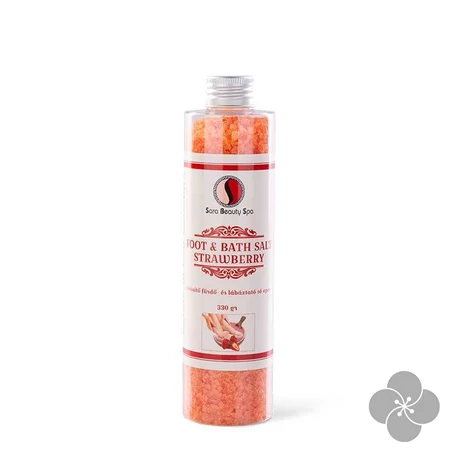 SB Frissítő fürdő-és lábáztató só eper - 330g