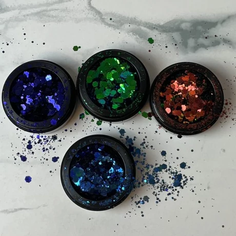 Körömdíszítő Glitter - Multisize - #7