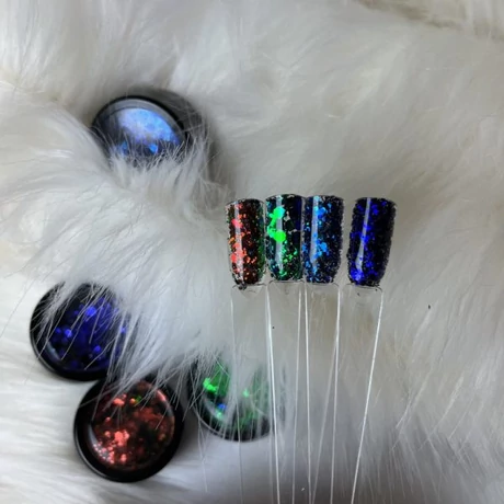 Körömdíszítő Glitter - Multisize - #7