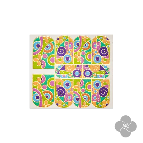 PN - Nail Dress Sticker - Colorful (Színes) - 215