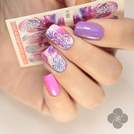 PN - Nail Dress Sticker - Shadows/Árnyékok - 984