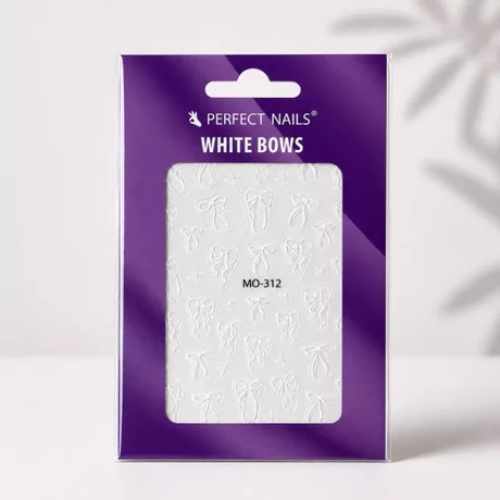 PN - Körömmatrica - White Bows