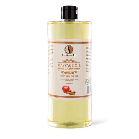 SB Masszázs olaj - alma&fahéj - argán olajjal, 1000ml