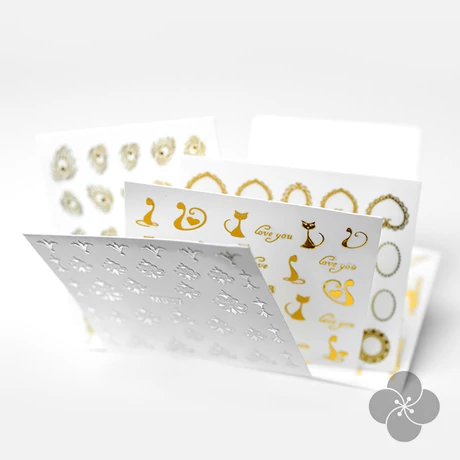 PN - Metal Nail Sticker - Körömmatrica - 4