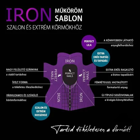 PN - Műköröm Sablon - IRON 200db