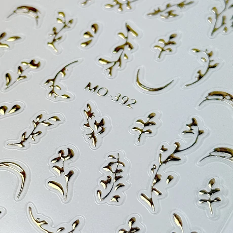 PN - Körömmatrica - Golden Leaves